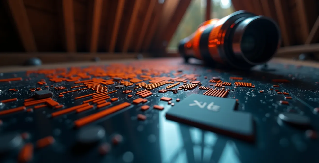 Inspection technique des combles avec équipement de détection thermique